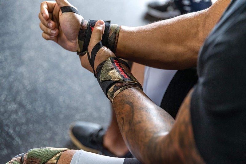 Harbinger أربطة معصم لرفع الأثقال بطول 18 بوصة من Red Line للرجال والنساء (زوج) - Image 5